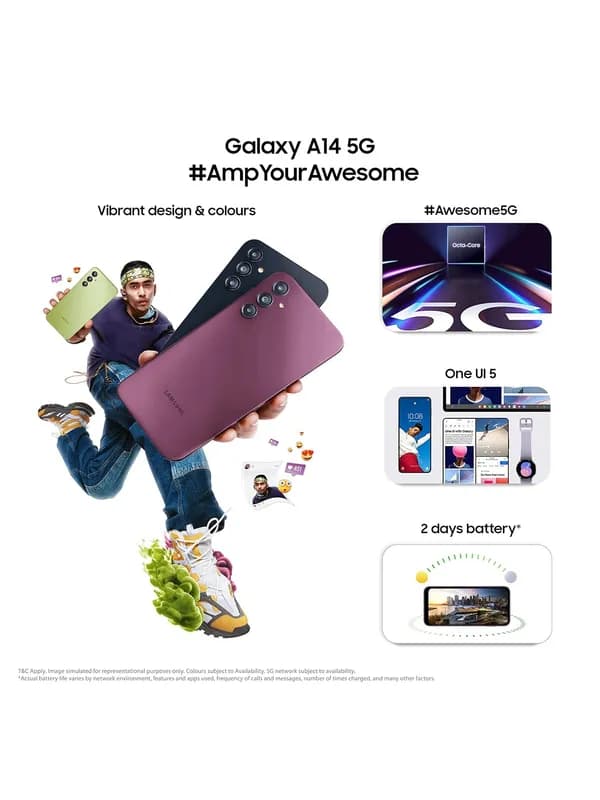 Samsung Galaxy A14 5G (Black, 128 GB Storage, 8 GB RAM)- image #5