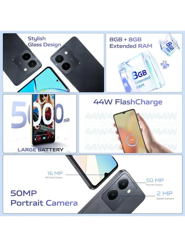Vivo Y36 (Meteor Black, 256GB Storage, 8GB RAM)- image #6