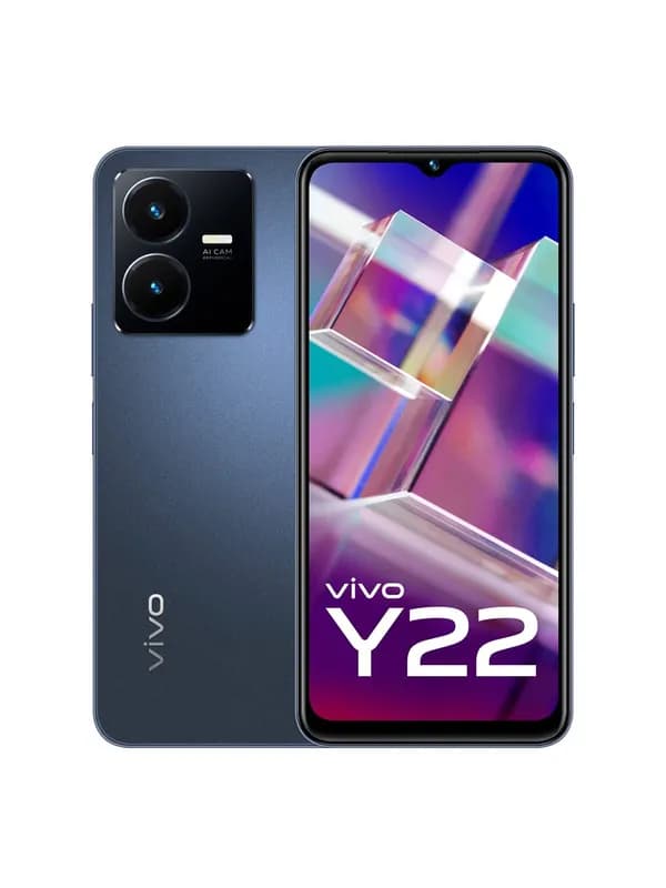 Vivo Y22 (Starlit Blue, 128GB Storage, 4GB RAM)- image #1